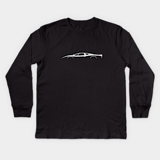 Jaguar XJ220 Silhouette Kids Long Sleeve T-Shirt